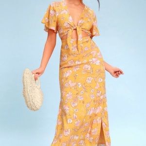 Amuse Society Tie Front Dress NWT